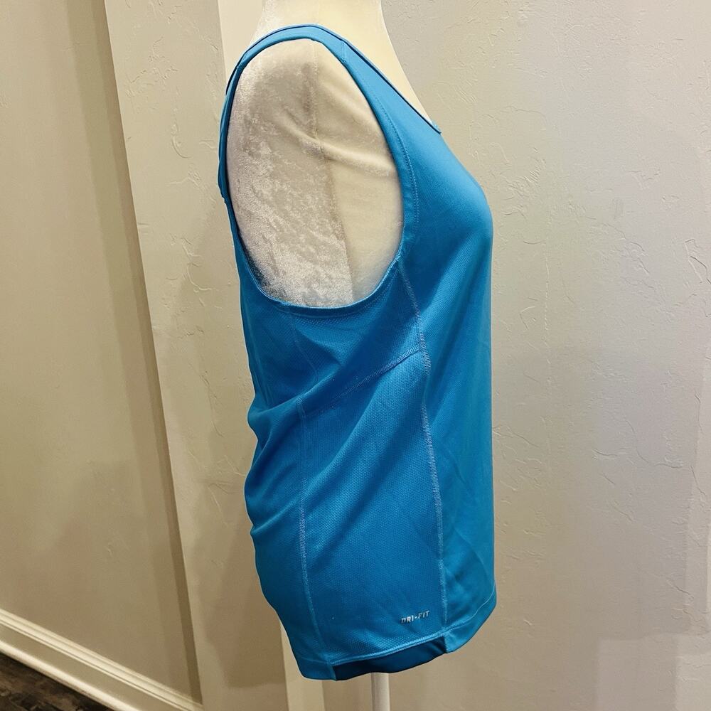 NIKE Miler DRI-FIT Size S Women’s Turquoise Tank Top (A0127) - Picture 2 of 6